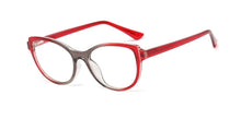 Carica l&#39;immagine nel visualizzatore di Gallery, 48096 Plastic Titanium Glasses Frames Built-in Metal Legs Cat Eye Simple Ultralight Men Women Optical Computer Glasses