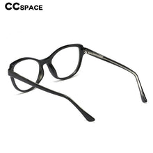 Carica l&#39;immagine nel visualizzatore di Gallery, 48096 Plastic Titanium Glasses Frames Built-in Metal Legs Cat Eye Simple Ultralight Men Women Optical Computer Glasses