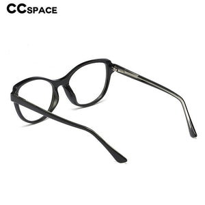 48096 Plastic Titanium Glasses Frames Built-in Metal Legs Cat Eye Simple Ultralight Men Women Optical Computer Glasses