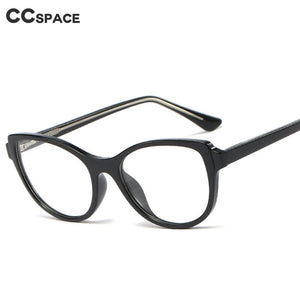 48096 Plastic Titanium Glasses Frames Built-in Metal Legs Cat Eye Simple Ultralight Men Women Optical Computer Glasses
