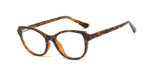 Carica l&#39;immagine nel visualizzatore di Gallery, 48096 Plastic Titanium Glasses Frames Built-in Metal Legs Cat Eye Simple Ultralight Men Women Optical Computer Glasses
