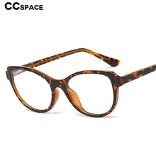 Carica l&#39;immagine nel visualizzatore di Gallery, 48096 Plastic Titanium Glasses Frames Built-in Metal Legs Cat Eye Simple Ultralight Men Women Optical Computer Glasses