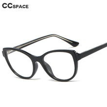 Load image into Gallery viewer, 48096 Plastic Titanium Glasses Frames Built-in Metal Legs Cat Eye Simple Ultralight Men Women Optical Computer Glasses