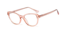Carica l&#39;immagine nel visualizzatore di Gallery, 48096 Plastic Titanium Glasses Frames Built-in Metal Legs Cat Eye Simple Ultralight Men Women Optical Computer Glasses