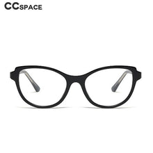 Carica l&#39;immagine nel visualizzatore di Gallery, 48096 Plastic Titanium Glasses Frames Built-in Metal Legs Cat Eye Simple Ultralight Men Women Optical Computer Glasses