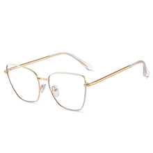 Load image into Gallery viewer, 48097 Cat Eye Irregular Ultralight Metal Glasses Frames Men Women Optical Computer Glasses
