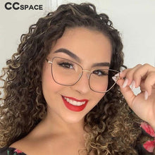 Load image into Gallery viewer, 48097 Cat Eye Irregular Ultralight Metal Glasses Frames Men Women Optical Computer Glasses