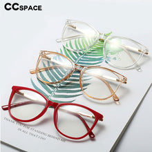 Load image into Gallery viewer, 48101 Anti Blue Light Cat Eye Round Plastic Titanium Glasses Frames Men Women Optical Computer Glasses