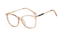 Load image into Gallery viewer, 48101 Anti Blue Light Cat Eye Round Plastic Titanium Glasses Frames Men Women Optical Computer Glasses