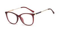 Load image into Gallery viewer, 48101 Anti Blue Light Cat Eye Round Plastic Titanium Glasses Frames Men Women Optical Computer Glasses