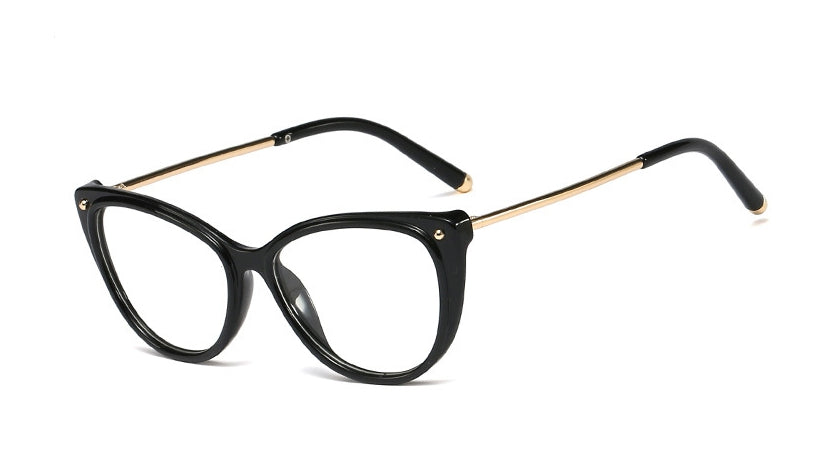 48102 Cat Eye Rice Nail Ultralight Retro Glasses Frames Men Women Optical Computer Glasses