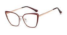 Load image into Gallery viewer, 48104 Cat Eye Retro Anti Blue Light Metal Glasses Frames Men Women Optical Computer Glasses