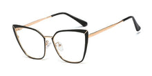 Carica l&#39;immagine nel visualizzatore di Gallery, 48104 Montature per occhiali Cat Eye retrò in metallo anti luce blu Uomo Donna Occhiali da computer ottici