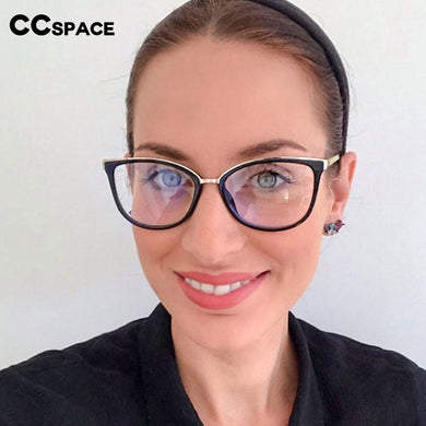 48106 Square Anti Blue Light Glasses Frames Cat Eye Women Optical Computer Glasses