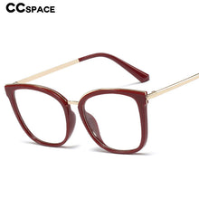 Load image into Gallery viewer, 48106 Square Anti Blue Light Glasses Frames Cat Eye Women Optical Computer Glasses