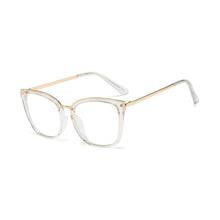 Load image into Gallery viewer, 48106 Square Anti Blue Light Glasses Frames Cat Eye Women Optical Computer Glasses