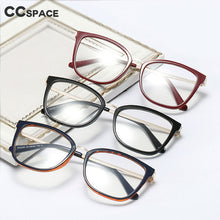 Load image into Gallery viewer, 48106 Square Anti Blue Light Glasses Frames Cat Eye Women Optical Computer Glasses
