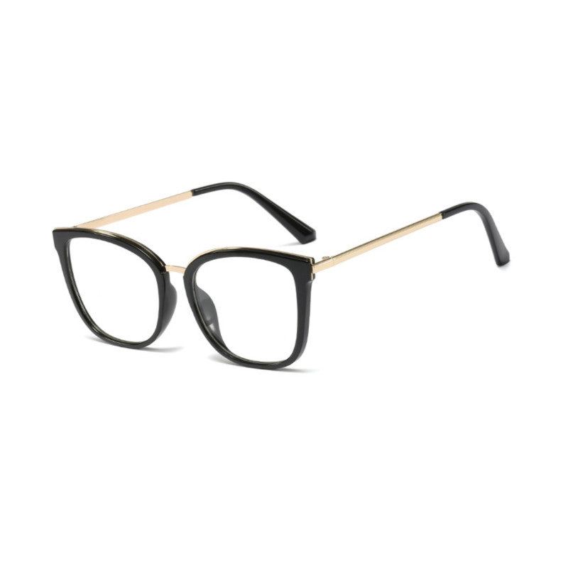 48106 Square Anti Blue Light Glasses Frames Cat Eye Women Optical Computer Glasses
