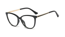 Load image into Gallery viewer, 48107 Plastic Titanium Glasses Frames Retro Cat Eye Ultralight Men Women Optical Computer Glasses