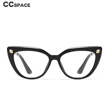 Load image into Gallery viewer, 48116 Oversized Diamond Rivet Sexy Cat Eye Glasses Frames Women Optical Computer Glasses