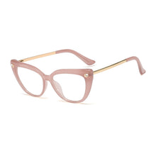 Load image into Gallery viewer, 48116 Oversized Diamond Rivet Sexy Cat Eye Glasses Frames Women Optical Computer Glasses