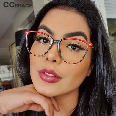 48126 Anti-Blue Light Plastic Titanium Glasses Frames Retro Round Rivet Men Women Optical Computer Eyeglasses