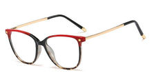 Load image into Gallery viewer, 48126 Anti-Blue Light Plastic Titanium Glasses Frames Retro Round Rivet Men Women Optical Computer Eyeglasses
