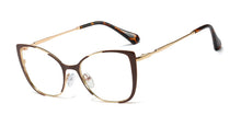 Load image into Gallery viewer, 48133 Women Optical Cat Eye Metal Glasses Frames Anti-blue Light Computer Glasses