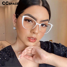 Load image into Gallery viewer, 48133 Women Optical Cat Eye Metal Glasses Frames Anti-blue Light Computer Glasses