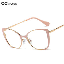 Load image into Gallery viewer, 48133 Women Optical Cat Eye Metal Glasses Frames Anti-blue Light Computer Glasses