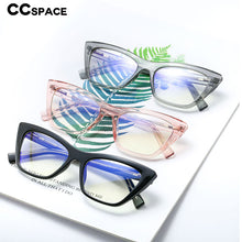 Load image into Gallery viewer, 48138 Women Anti-blue Light Cat Eye Plastic Titanium Glasses Frames Optical Computer Glasses