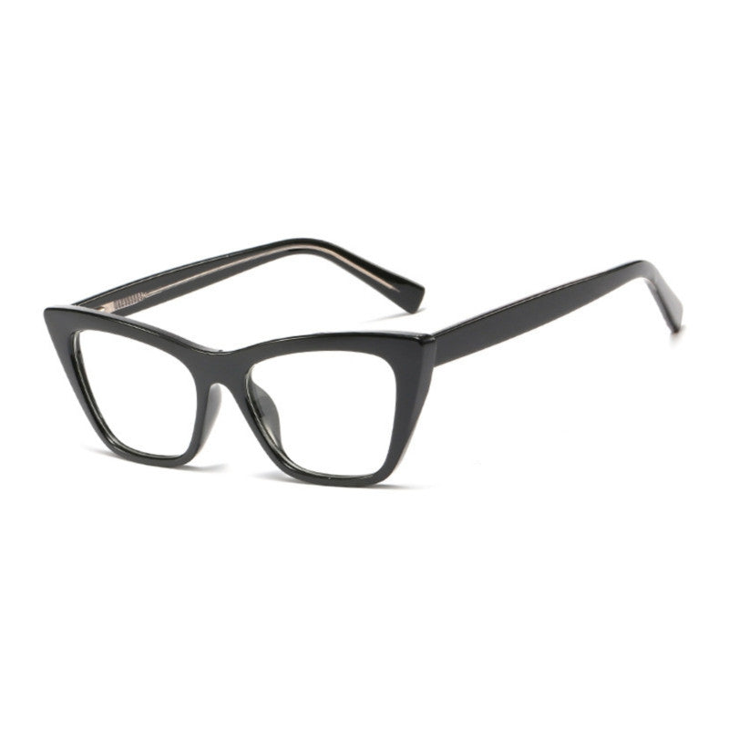 48138 Women Anti-blue Light Cat Eye Plastic Titanium Glasses Frames Optical Computer Glasses
