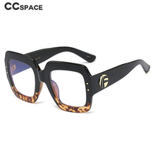 Load image into Gallery viewer, 48142 Oversized Square Anti Blue Light Glasses Frames Retro Men Women Computer Eyeglasses