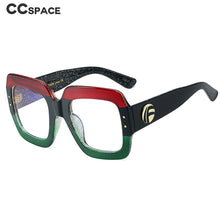 Load image into Gallery viewer, 48142 Oversized Square Anti Blue Light Glasses Frames Retro Men Women Computer Eyeglasses