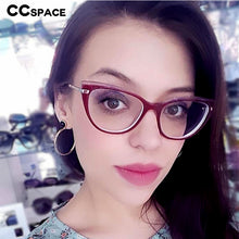 Load image into Gallery viewer, 48146 Cat Eye Anti blue light Plastic Titanium Retro Women Optical Glasses Frames Computer Glasses
