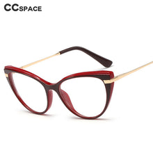 Load image into Gallery viewer, 48146 Cat Eye Anti blue light Plastic Titanium Retro Women Optical Glasses Frames Computer Glasses