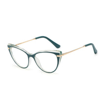Load image into Gallery viewer, 48146 Cat Eye Anti blue light Plastic Titanium Retro Women Optical Glasses Frames Computer Glasses