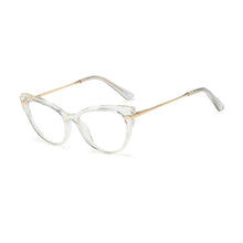 Load image into Gallery viewer, 48146 Cat Eye Anti blue light Plastic Titanium Retro Women Optical Glasses Frames Computer Glasses
