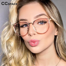 Load image into Gallery viewer, 48150 Cat Eye Retro Plastic Titanium Anti-Blue Light Glasses Frames Women Optical Computer EyeGlasses