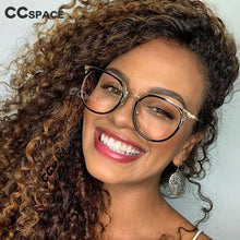 Load image into Gallery viewer, 48150 Cat Eye Retro Plastic Titanium Anti-Blue Light Glasses Frames Women Optical Computer EyeGlasses