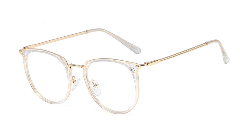 48150 Cat Eye Retro Plastic Titanium Anti-Blue Light Glasses Frames Women Optical Computer EyeGlasses