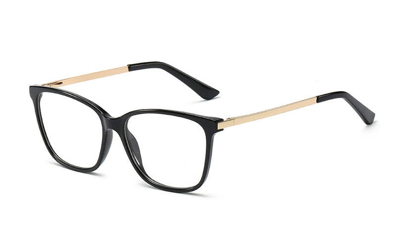 48152 Retro Cat Eye Plastic Titanium Anti Blue Light Glasses Frames Ultralight Men Women Optical Computer Glasses