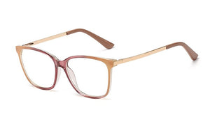 48152 Retro Cat Eye Plastic Titanium Anti Blue Light Glasses Frames Ultralight Men Women Optical Computer Glasses