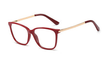 Load image into Gallery viewer, 48152 Retro Cat Eye Plastic Titanium Anti Blue Light Glasses Frames Ultralight Men Women Optical Computer Glasses