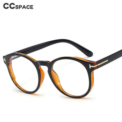 48153 Round Plastic Titanium Glasses Frames Ultralight Cat Eye Men Women Optical Computer Glasses