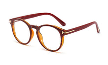 Load image into Gallery viewer, 48153 Round Plastic Titanium Glasses Frames Ultralight Cat Eye Men Women Optical Computer Glasses