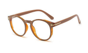 48153 Round Plastic Titanium Glasses Frames Ultralight Cat Eye Men Women Optical Computer Glasses