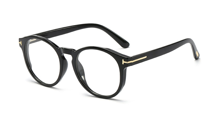 48153 Round Plastic Titanium Glasses Frames Ultralight Cat Eye Men Women Optical Computer Glasses