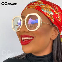 Load image into Gallery viewer, 48154 Oversized Brand Glasses Frames Polygon Anti Blue Men Women Optical Computer Glasses