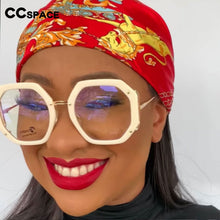Load image into Gallery viewer, 48154 Oversized Brand Glasses Frames Polygon Anti Blue Men Women Optical Computer Glasses